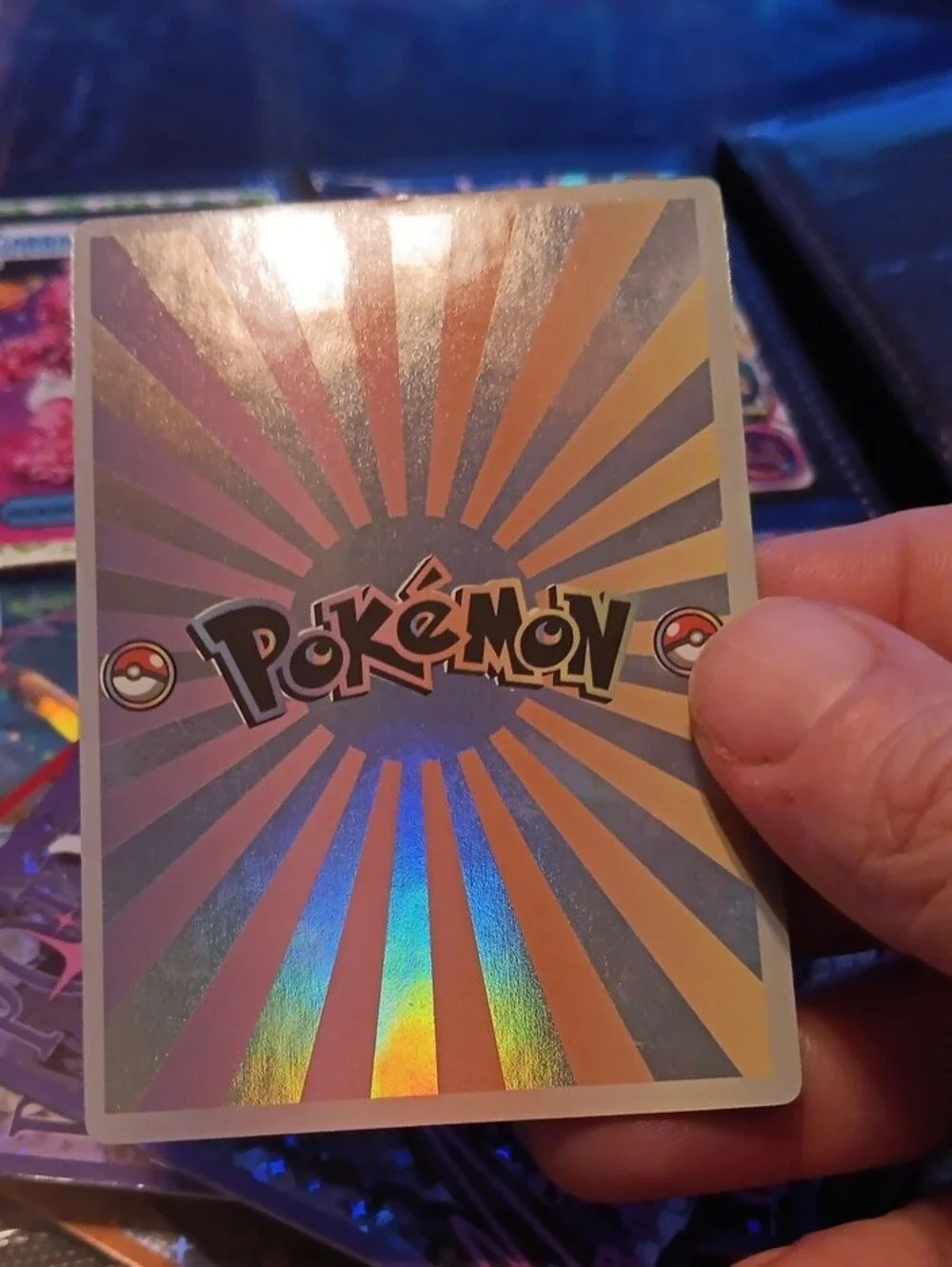 Pokemon Glaceon Holographic Trading Card - Teal, Silver, Pink